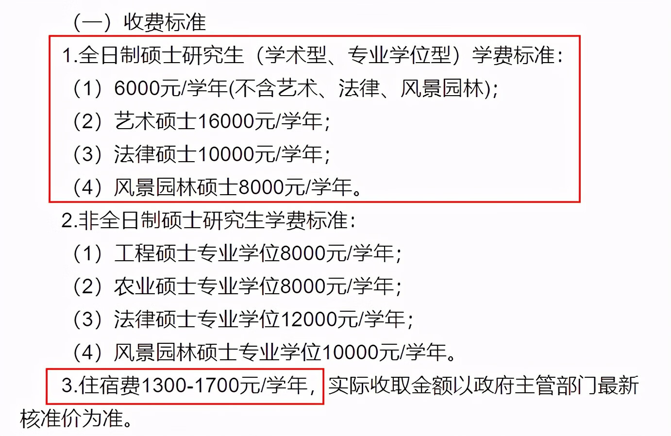 华南师范大学研究生学费标准(华师研究生学费一览表)