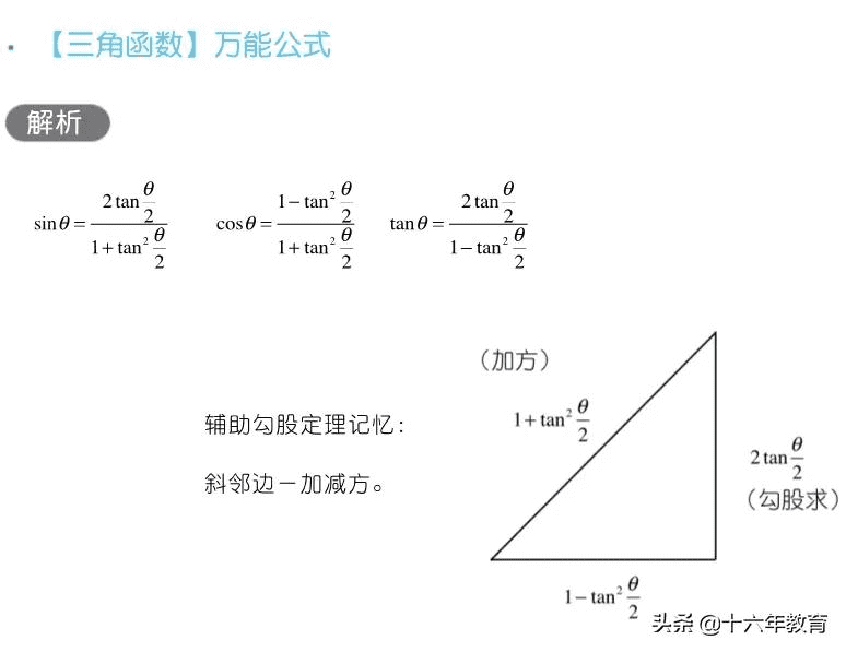 高三数学知识点归纳(高三网)