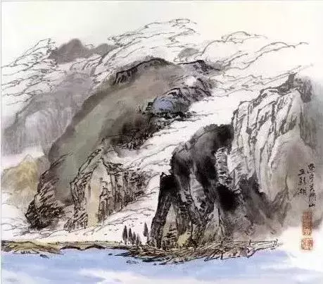 烟雾山水画(山水画风水有什么讲究)