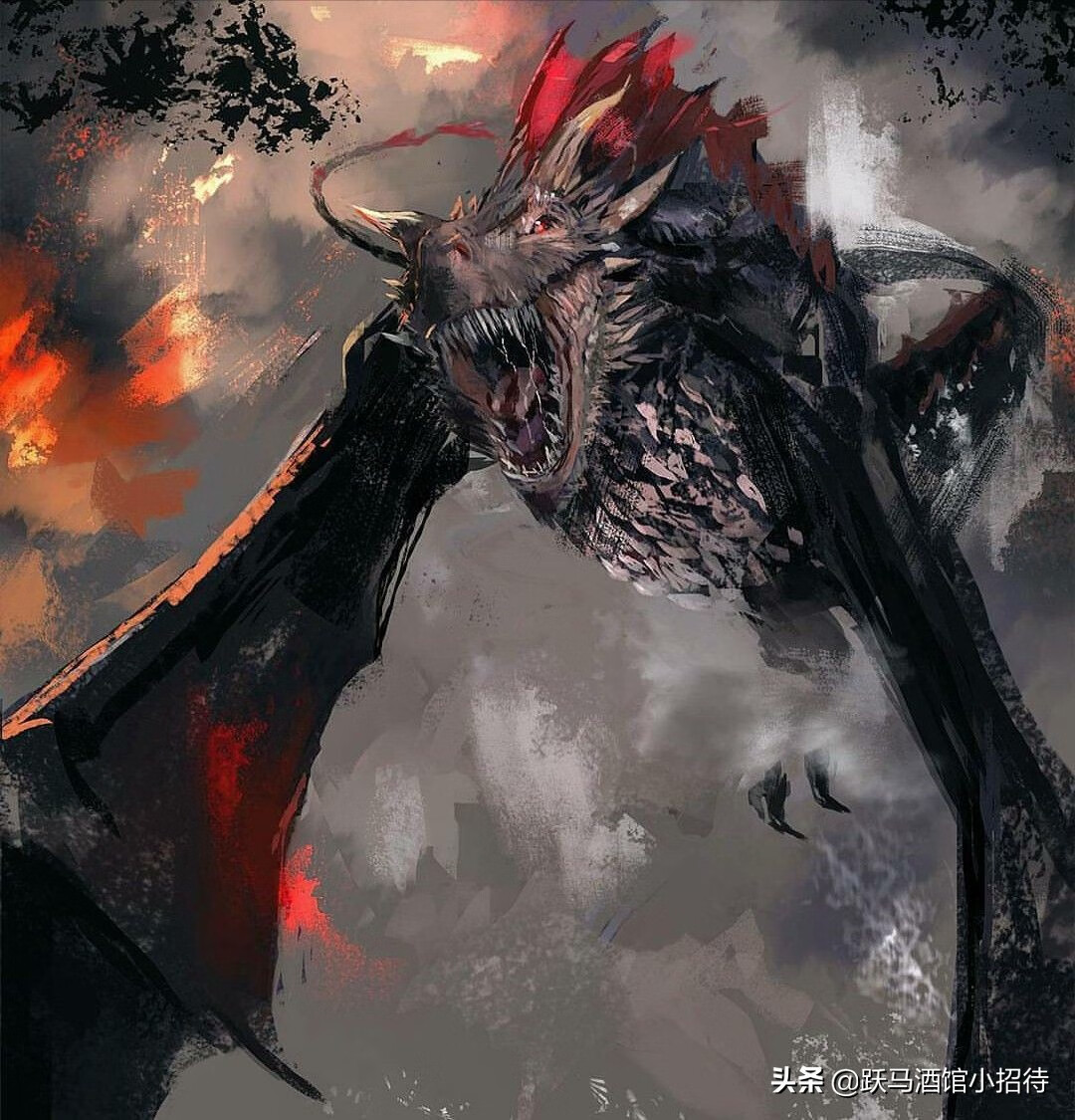 贝勒里恩(balerion)又称"黑死神",它是征服者伊耿·坦格利安在攻占