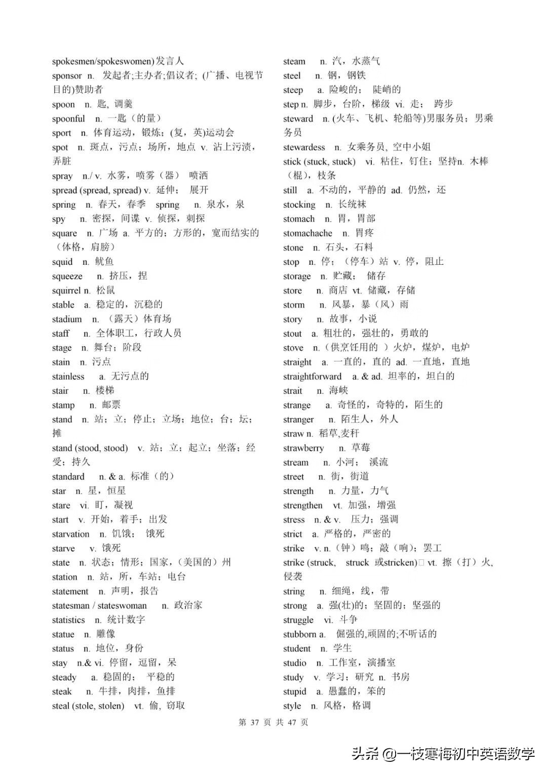 高考英语考试大纲词汇表（图片版）