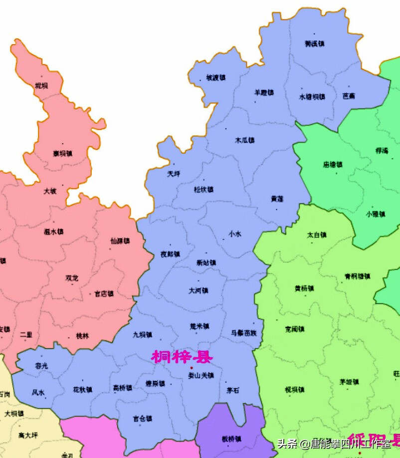 桐梓县县城地图图片