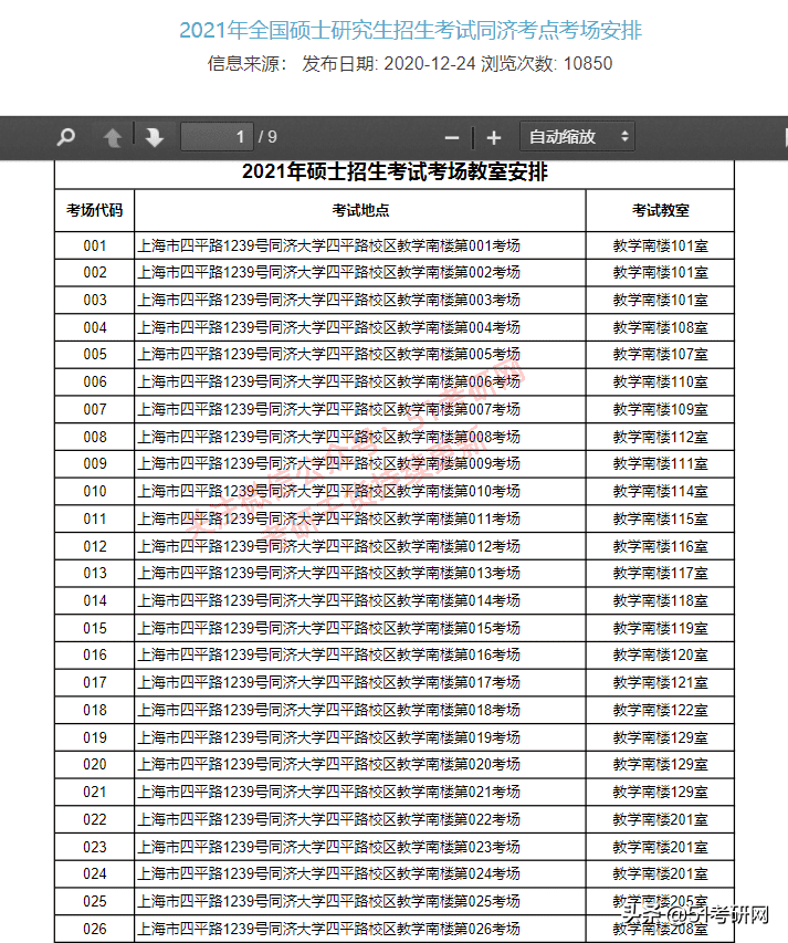 考研考场安排在哪看(考研考试的考场怎么安排)