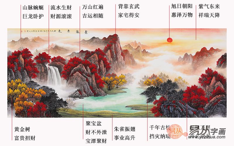 山水画什么样的风水好(山水风水画)