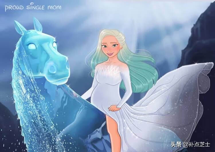 孕妇大肚照卡通(孕妈晒大肚照)