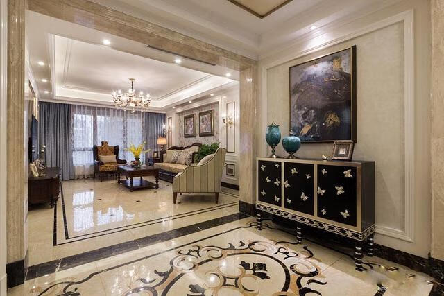 入户玄关天花装修效果图(入户玄关风水好处)