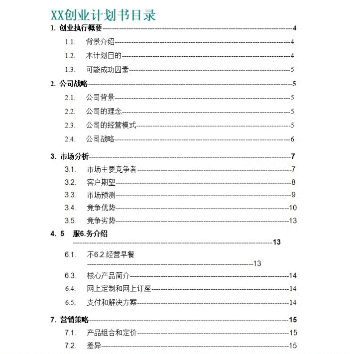 创业：写一份让投资人兴奋的创业计划书