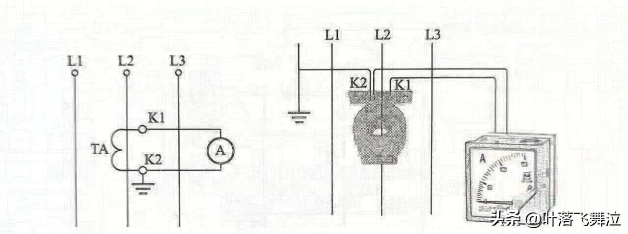 电流表的接法电路图(交流电流表的接法实物图)