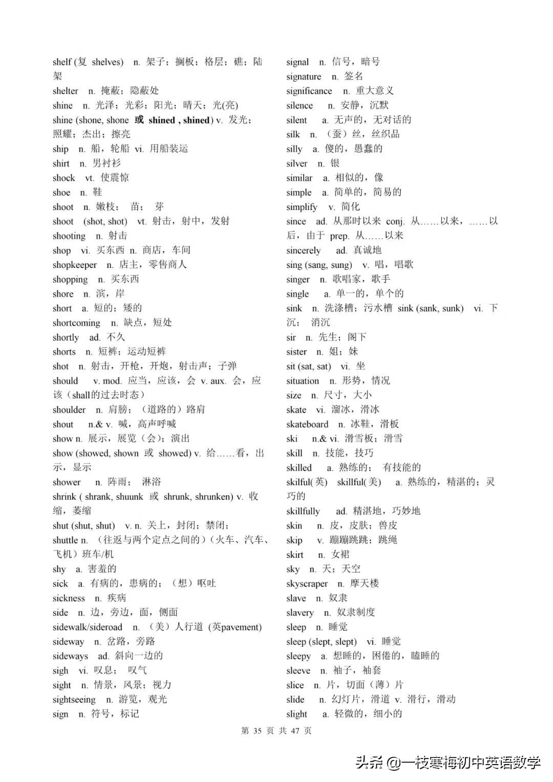 高考英语考试大纲词汇表（图片版）