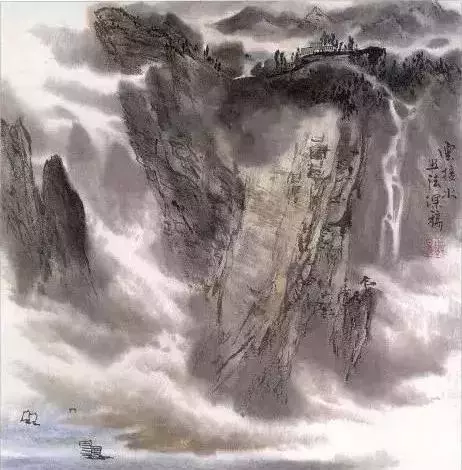 烟雾山水画(山水画风水有什么讲究)