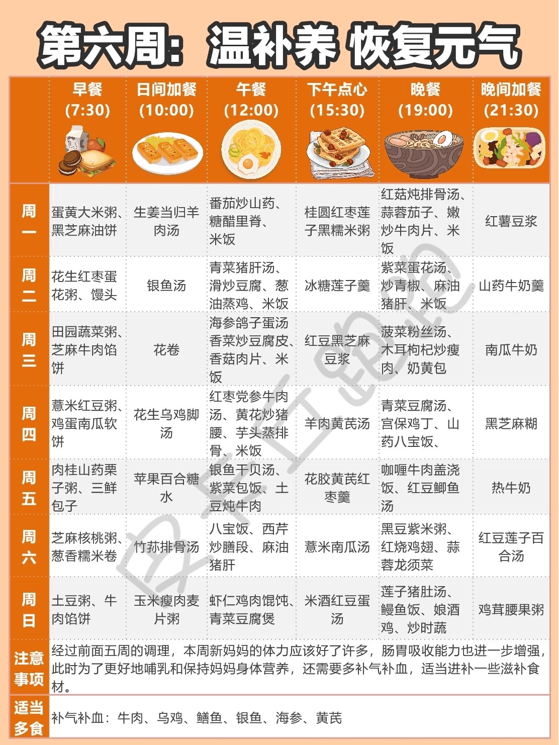 月子菜谱(适合月子吃的家常菜)