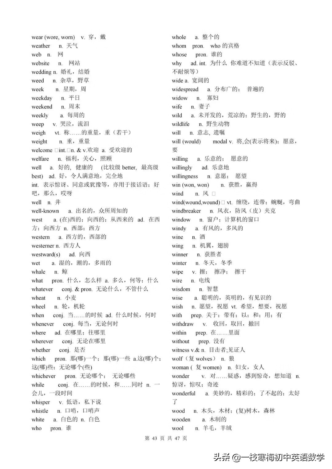 高考英语考试大纲词汇表（图片版）