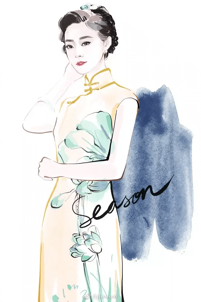 水墨山水旗袍(水墨旗袍)