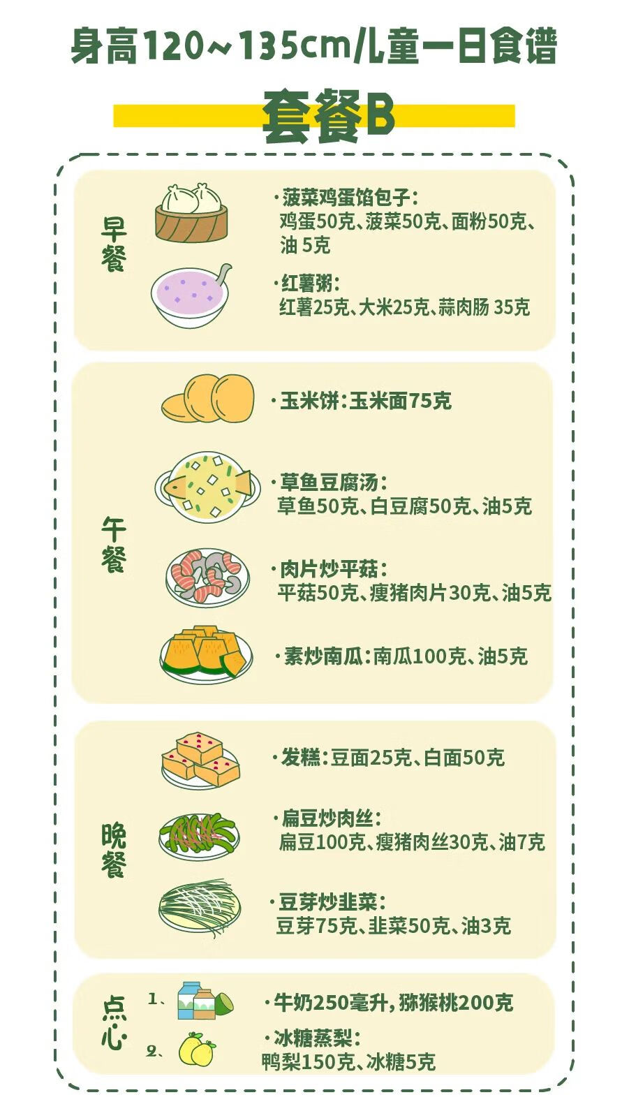 7岁儿童长高食谱(有助孩子长高的营养食谱)