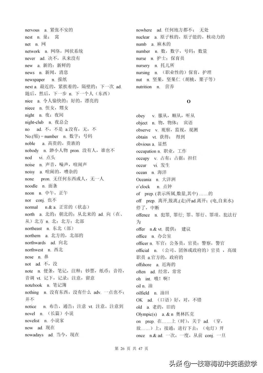 高考英语考试大纲词汇表（图片版）