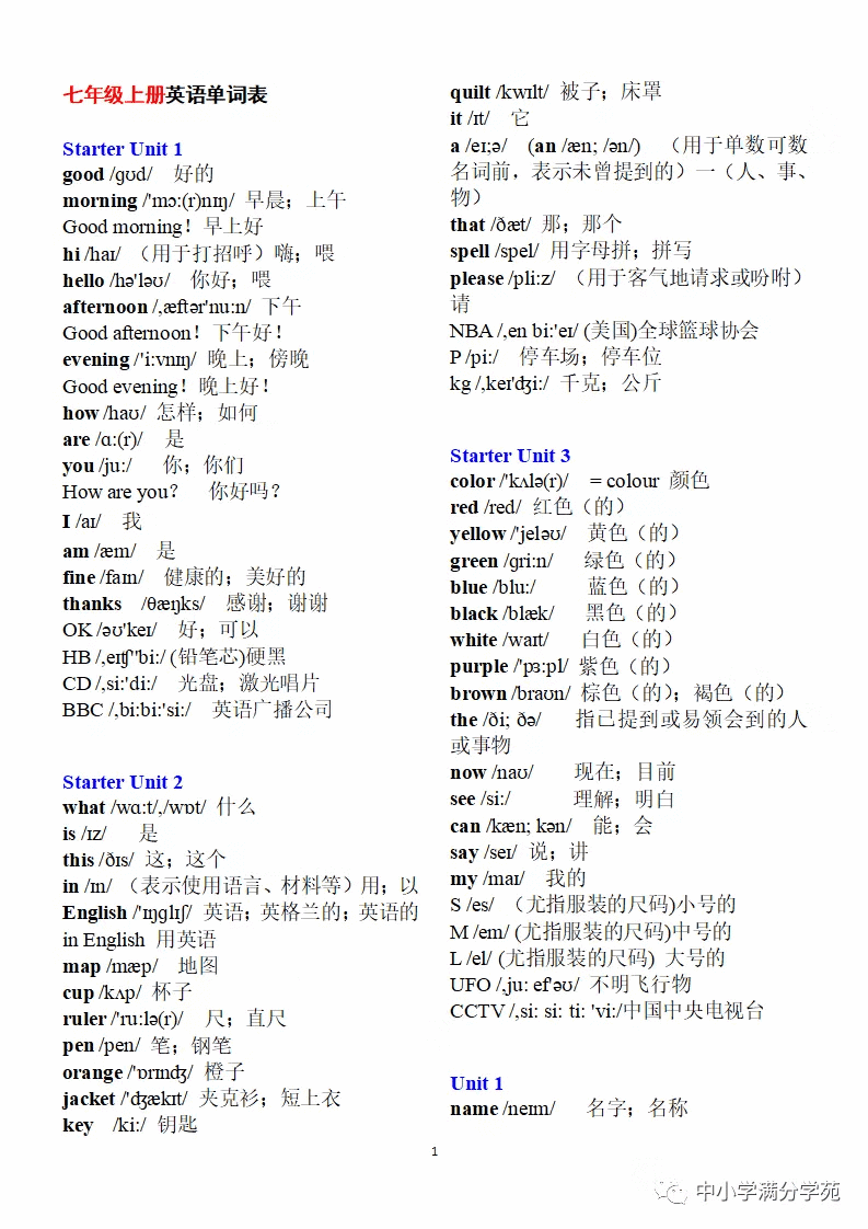 初三英语上册单词表(初三上册英语听力音频)