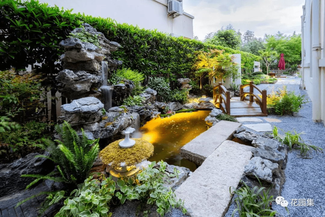 花园水景风水(庭院瀑布水幕系统)