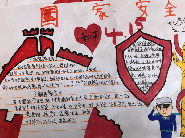 国家安全教育日手抄报简单又漂亮内容(安全教育日专题手抄报内容)