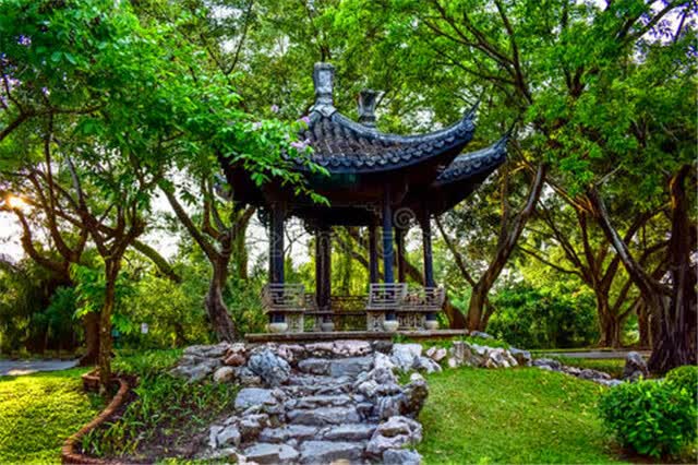 古建筑长亭(长亭古道)