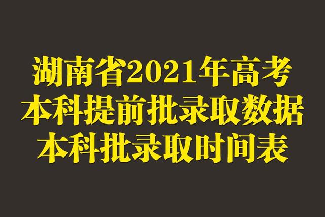 2021年提前批的大学是哪些湖南(提前批大学名单2021)