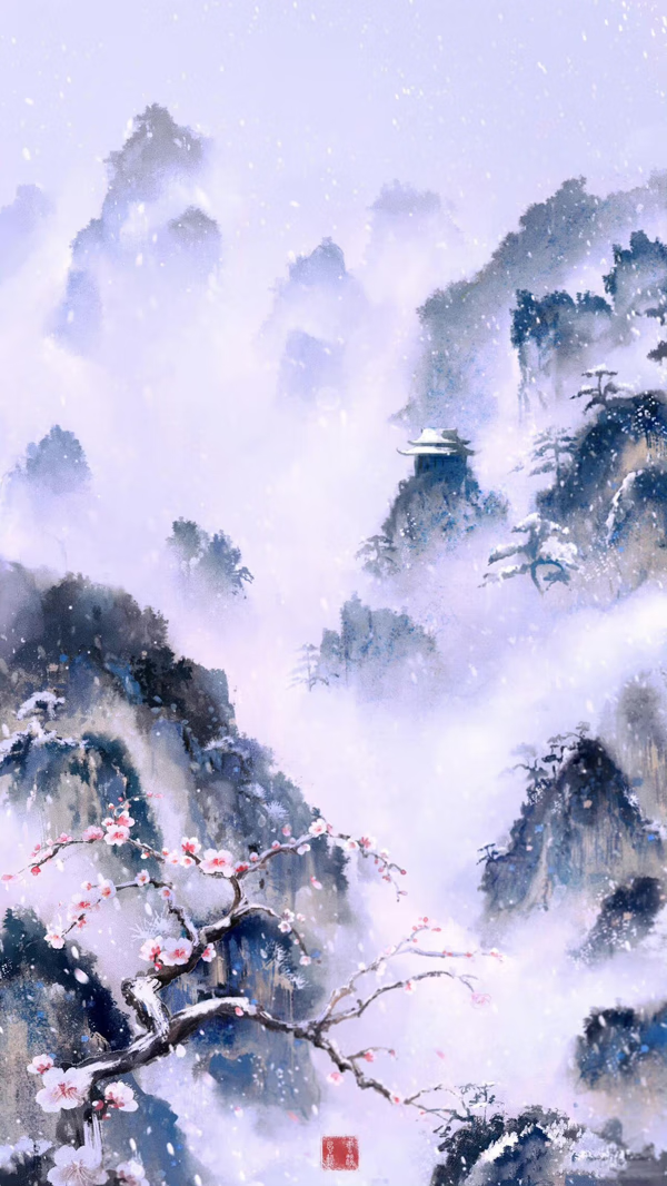cr:画画的青禾,画画的云淡风轻分享一些小清新古风中国风插画壁纸
