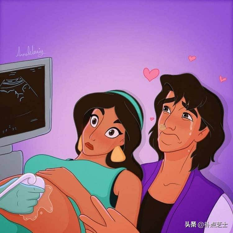 孕妇大肚照卡通(孕妈晒大肚照)