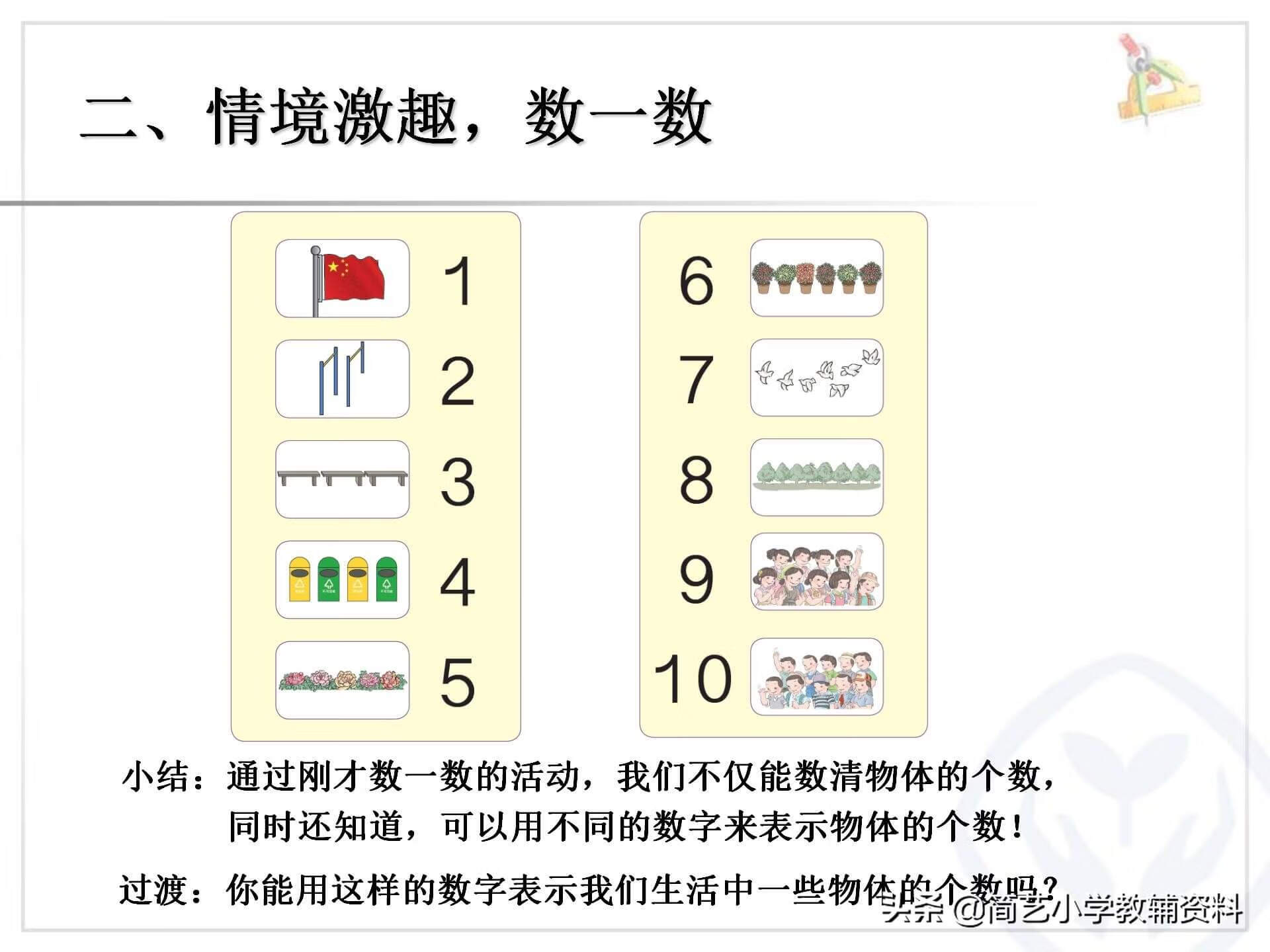 人教版小学一年级上册数学全套PPT课件