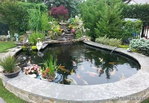 私家庭院别墅景观设计建造的锦鲤鱼池风水!