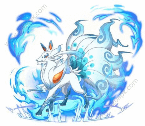 口袋妖怪复刻是一款神奇宝贝游戏,这只宝可梦是九尾狐的闪光形态,很多