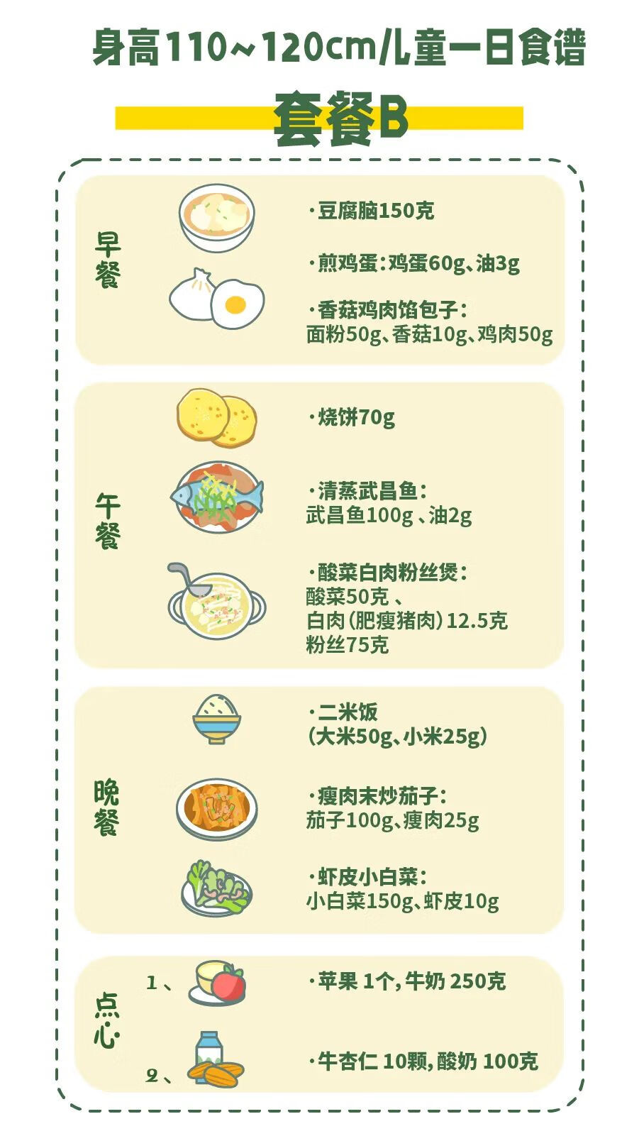 7岁儿童长高食谱(有助孩子长高的营养食谱)