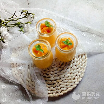 芒果布丁的简单做法吉利丁片(芒果鸡蛋布丁)
