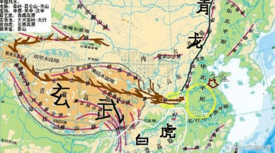 风水龙抱虎地形图(虎形风水)