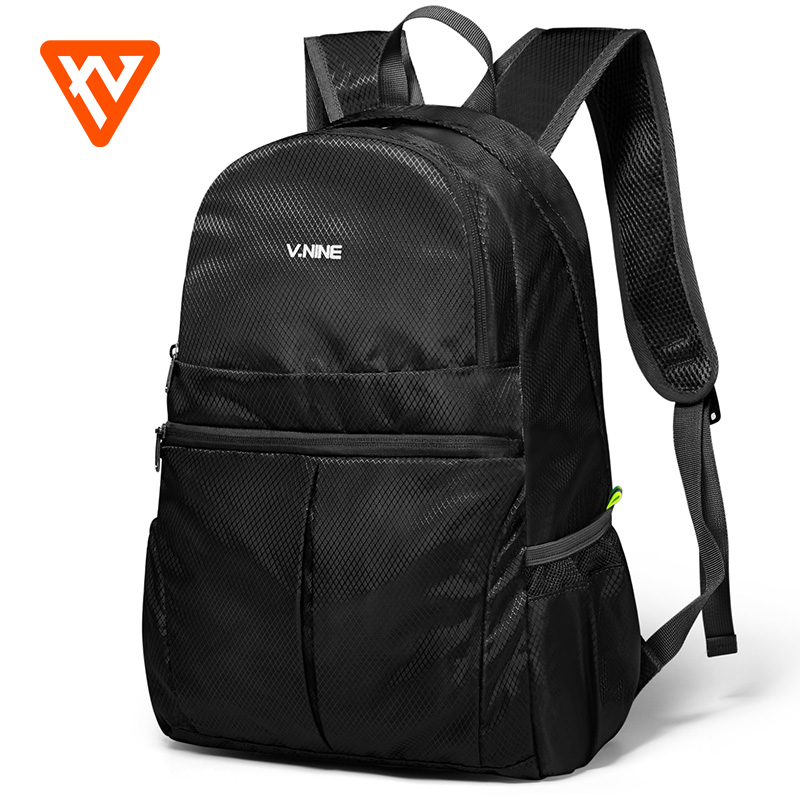 第九城(vnine男女通用防泼水可折叠大容量多功能潮流学生情侣旅行背包