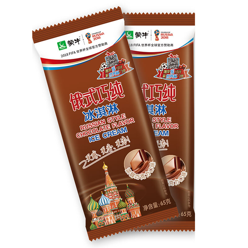 蒙牛 mengniu 蒙牛俄式巧纯浓醇巧克力口味65g(6支起售)