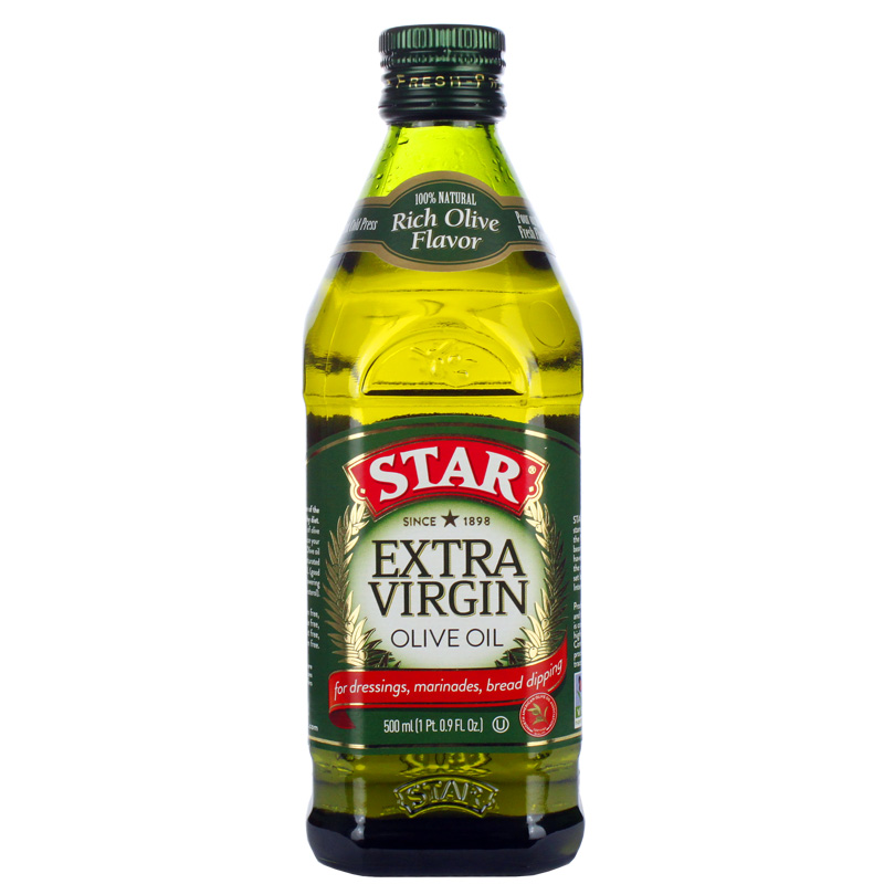 西班牙原瓶原装进口 星牌(star)特级初榨橄榄油 食用油 500ml 玻璃瓶