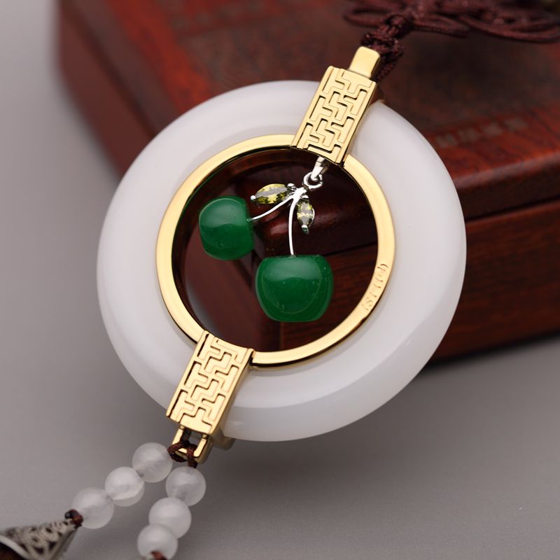 爱丽斯 翡翠玉石 汽车挂件