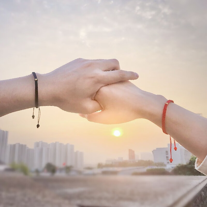 沫兰 转运金珠情侣手链