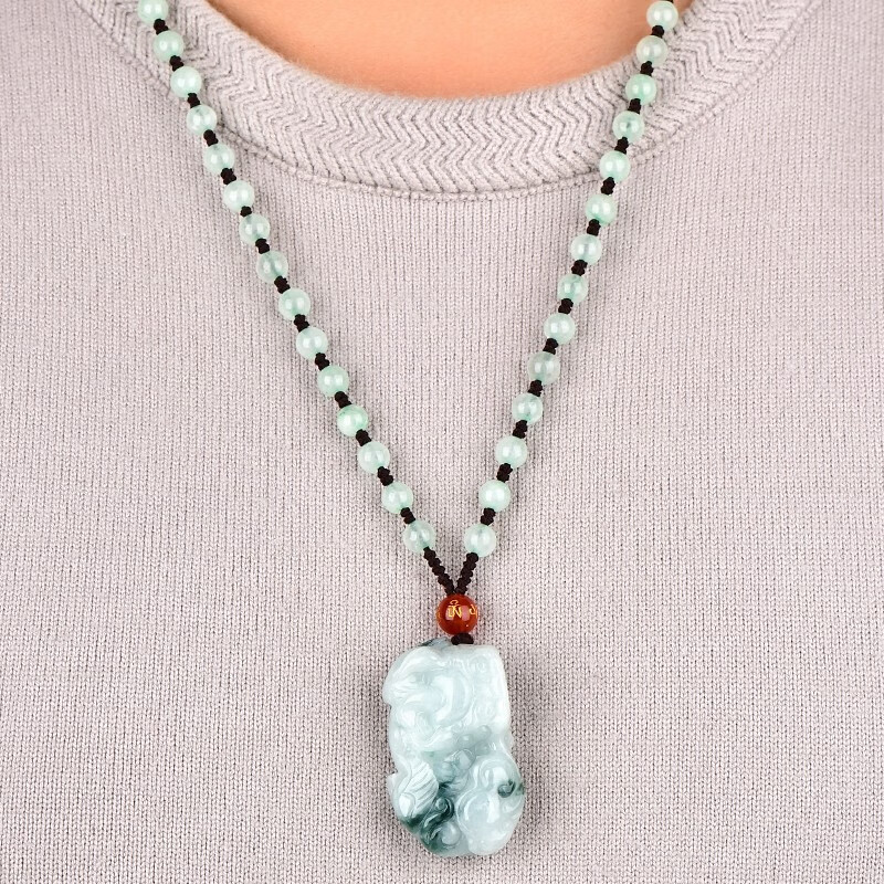 可玉可求 貔貅翡翠吊坠