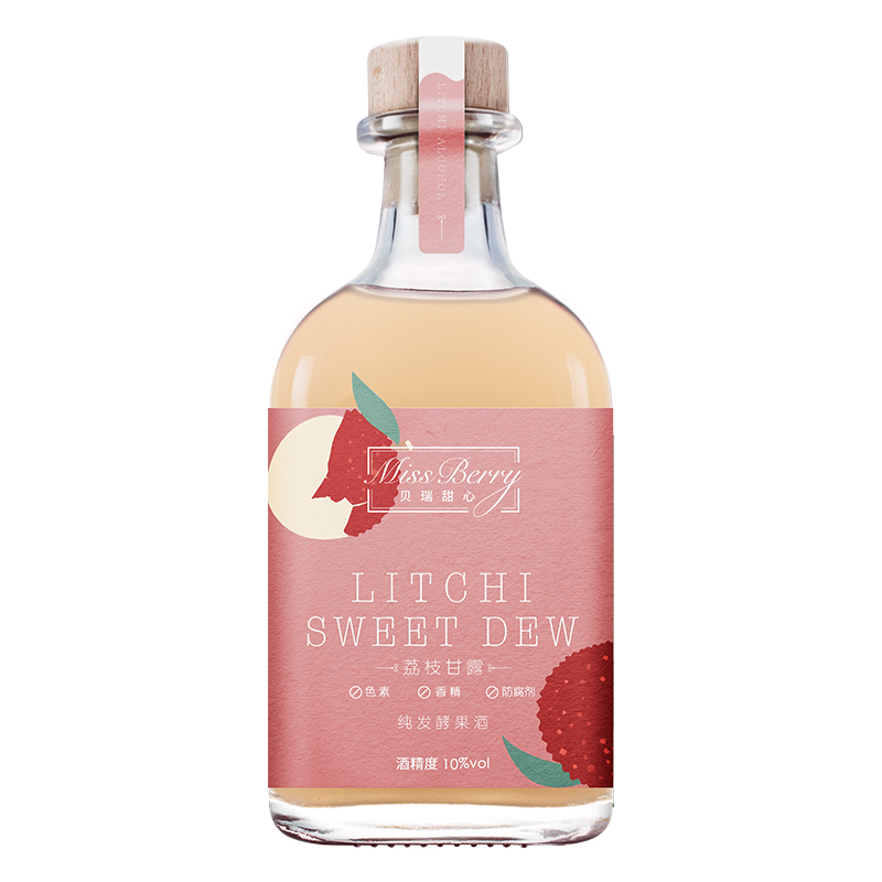 贝瑞甜心 荔枝纯发酵 果酒