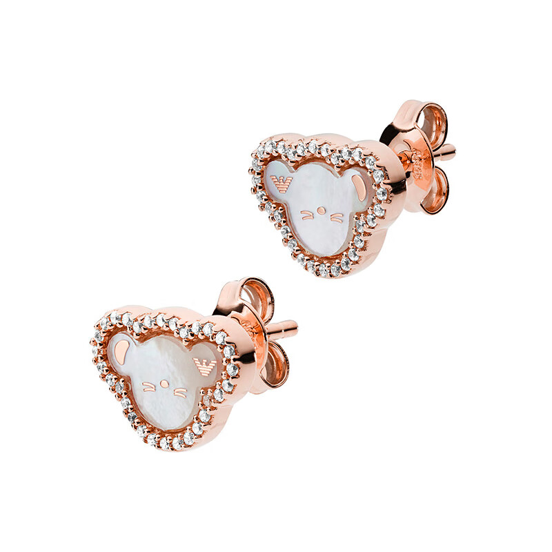 阿玛尼 简约精致耳饰