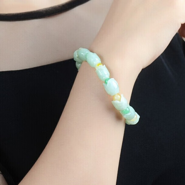 可玉可求 彩色翡翠手镯