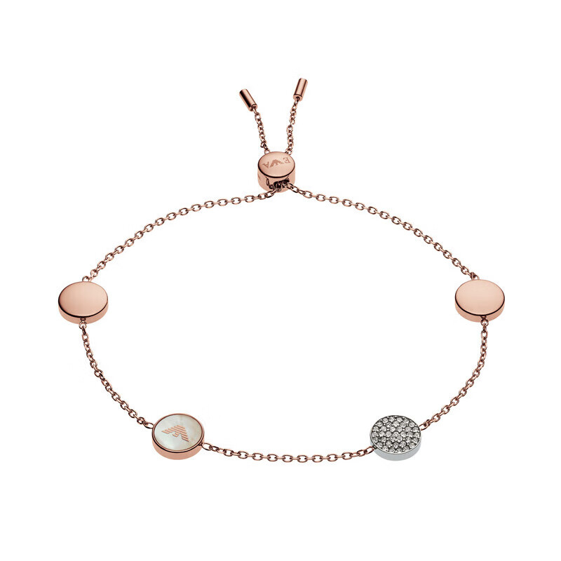 阿玛尼玫瑰金手链