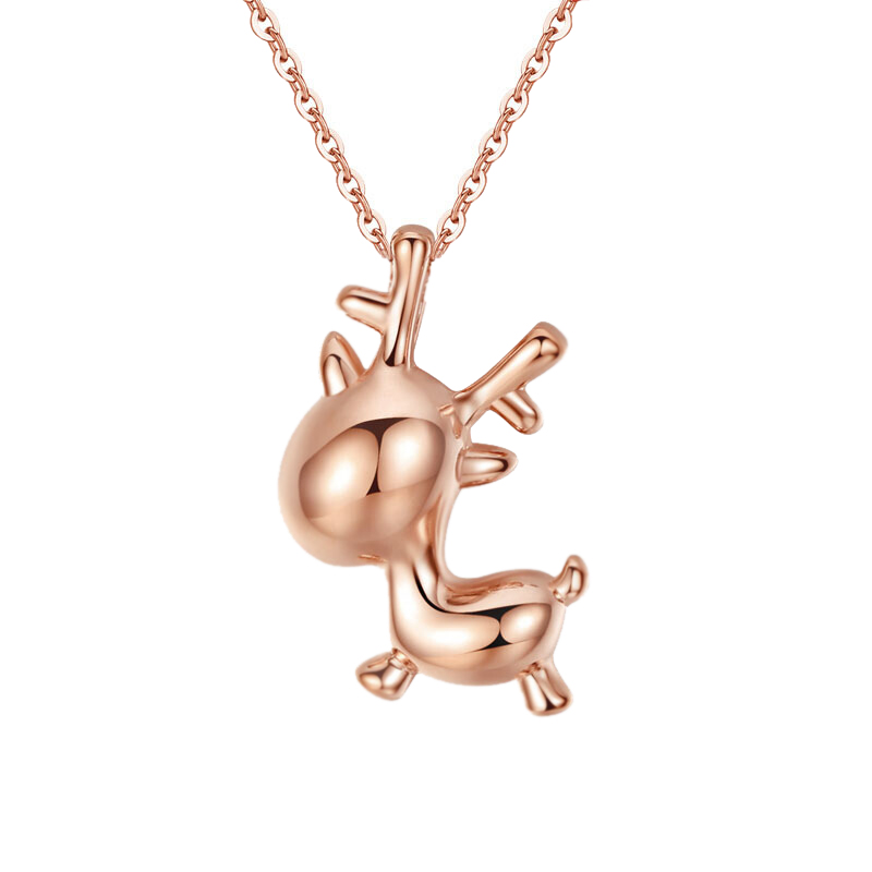 法卡曼 彩金麋鹿项链