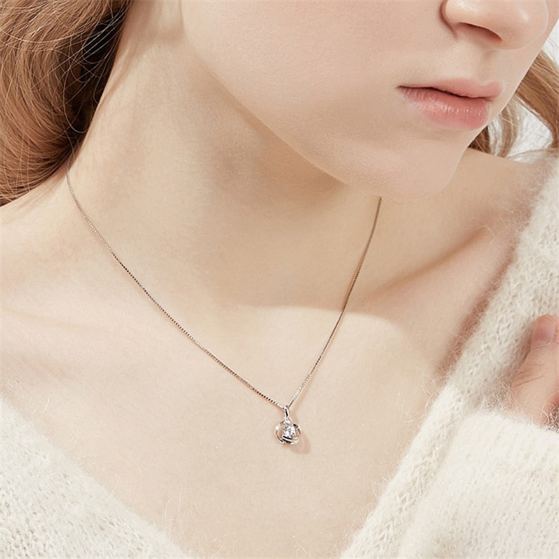 卡蒂罗 韩版锁骨纯银项链