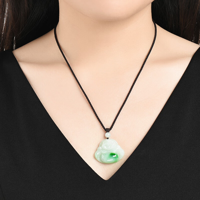 凤禧 精致飘花翡翠吊坠