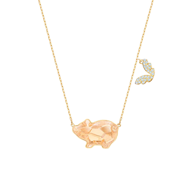 施华洛世奇 可爱小猪项链