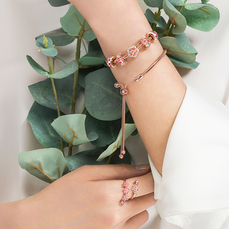 潘多拉 漫漫桃花系列手链