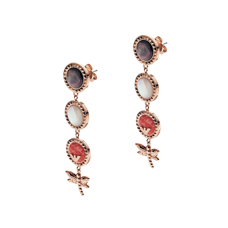 阿玛尼 锆石 耳饰