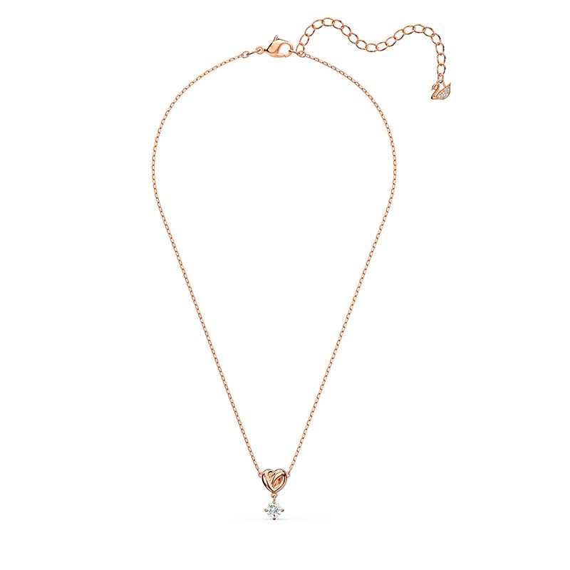 施华洛世奇 浪漫玫瑰金项链