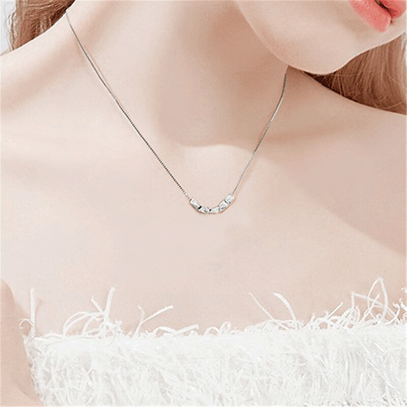 伊黛儿 转运银豆豆项链